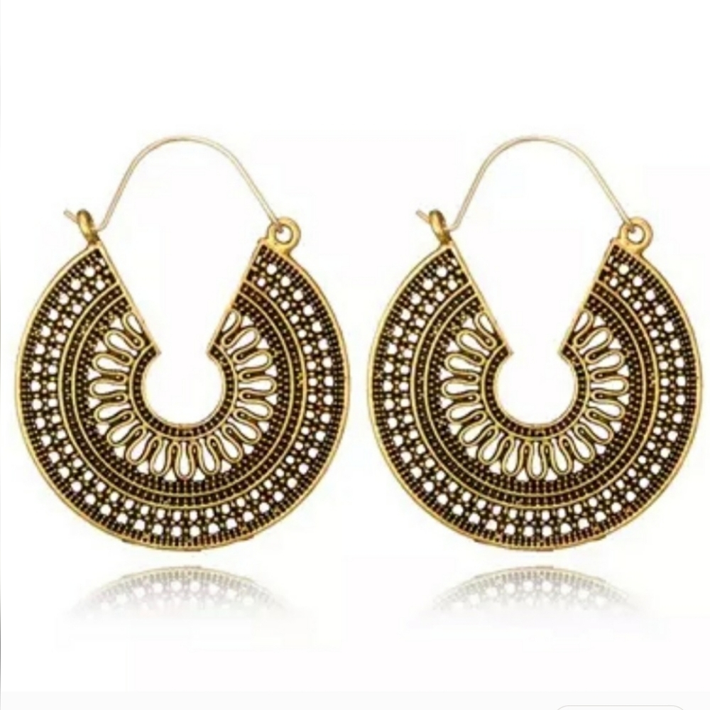 Vintage Style Hoop Earrings